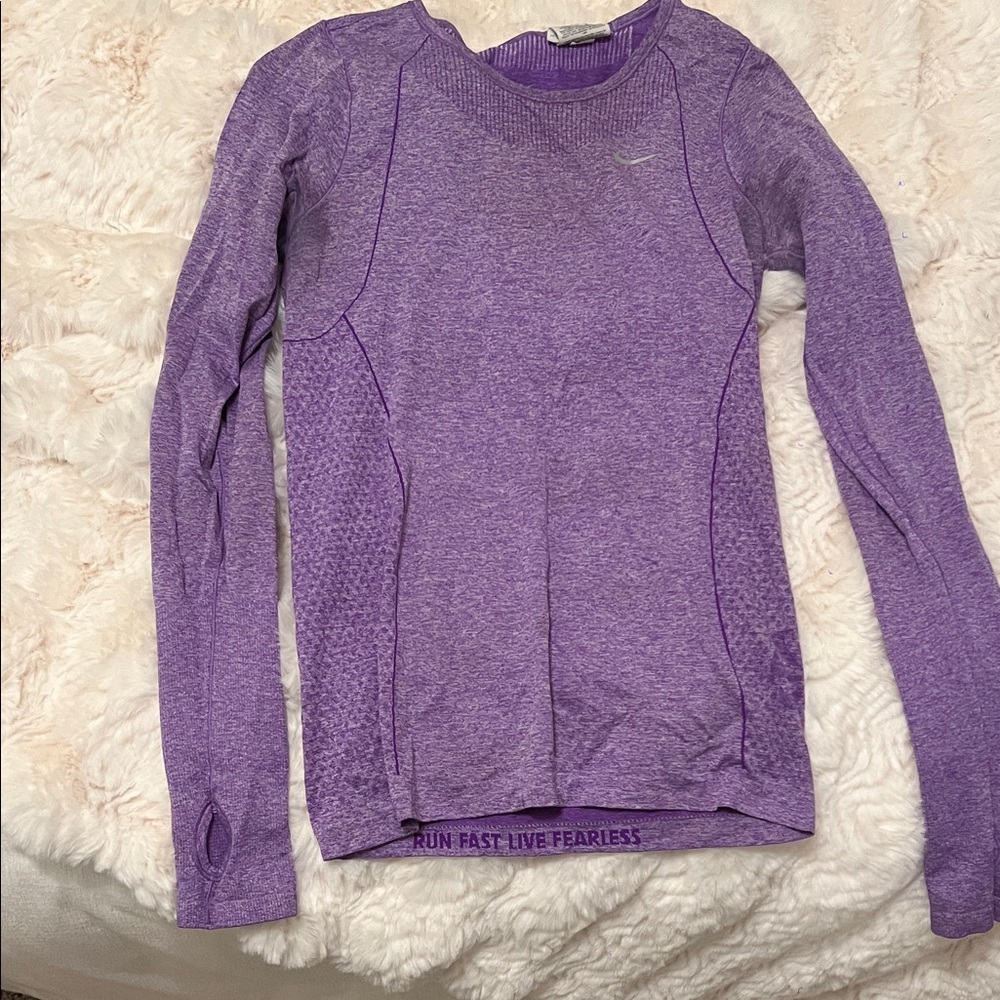Nike Women's Purple Long Sleeve Tee
